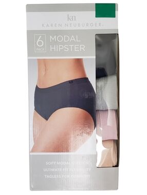 KAREN NEUBURGER Underwear Women Modal Hipster 6 Pairs NWT